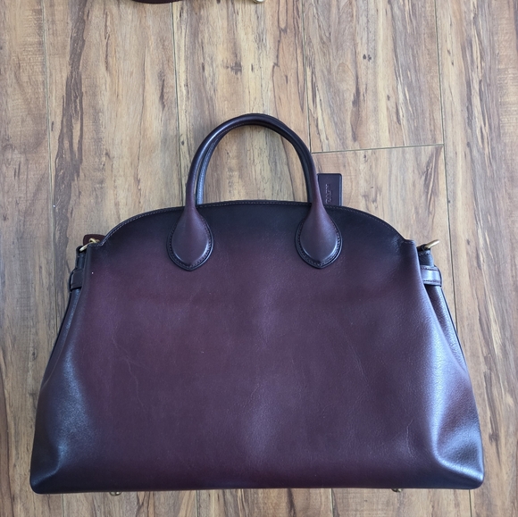 Coach Soft Empire Carryall Bag 40 - Merlot - Picture 3 of 9